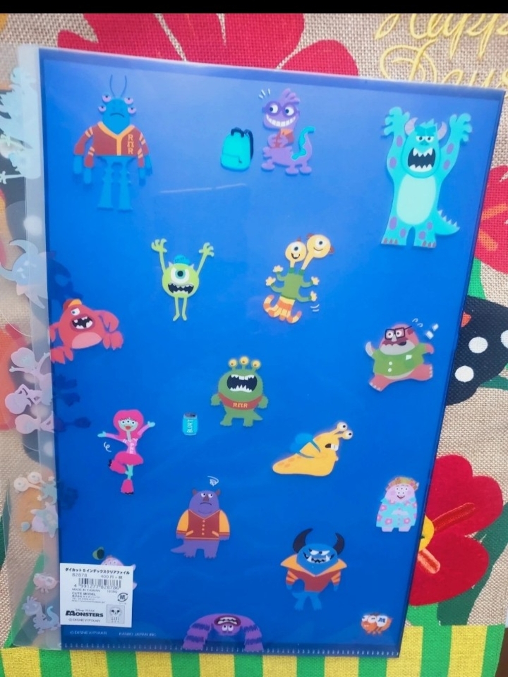 Disney Monsters University Blue Monster File pocket stationery NWT - Picture 12 of 12